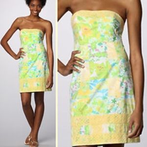 LILLY PULITZER Gator Patch Bowen Strapless Dress 2